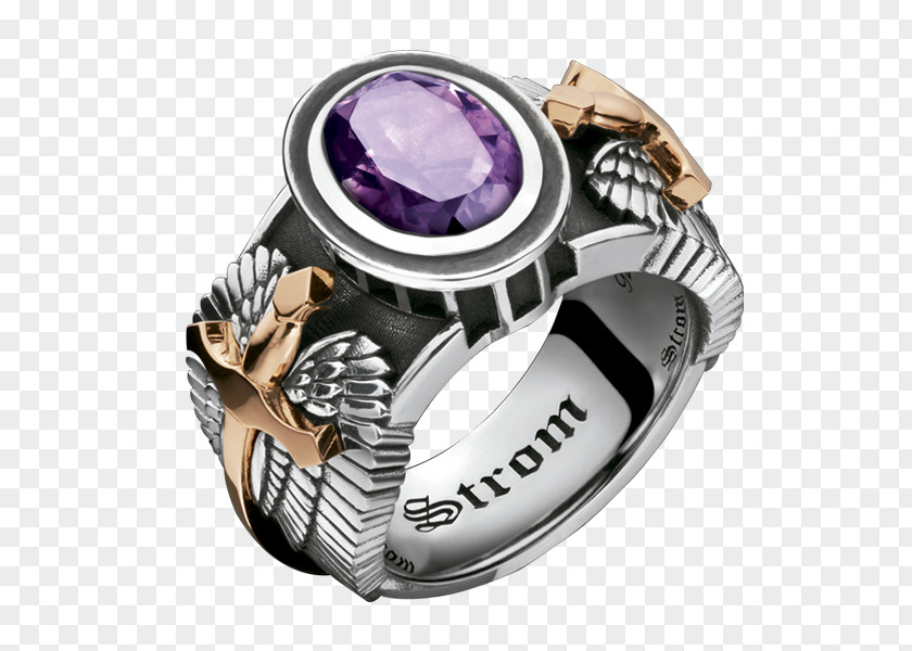 Ring Amethyst Jewellery Silver Watch PNG