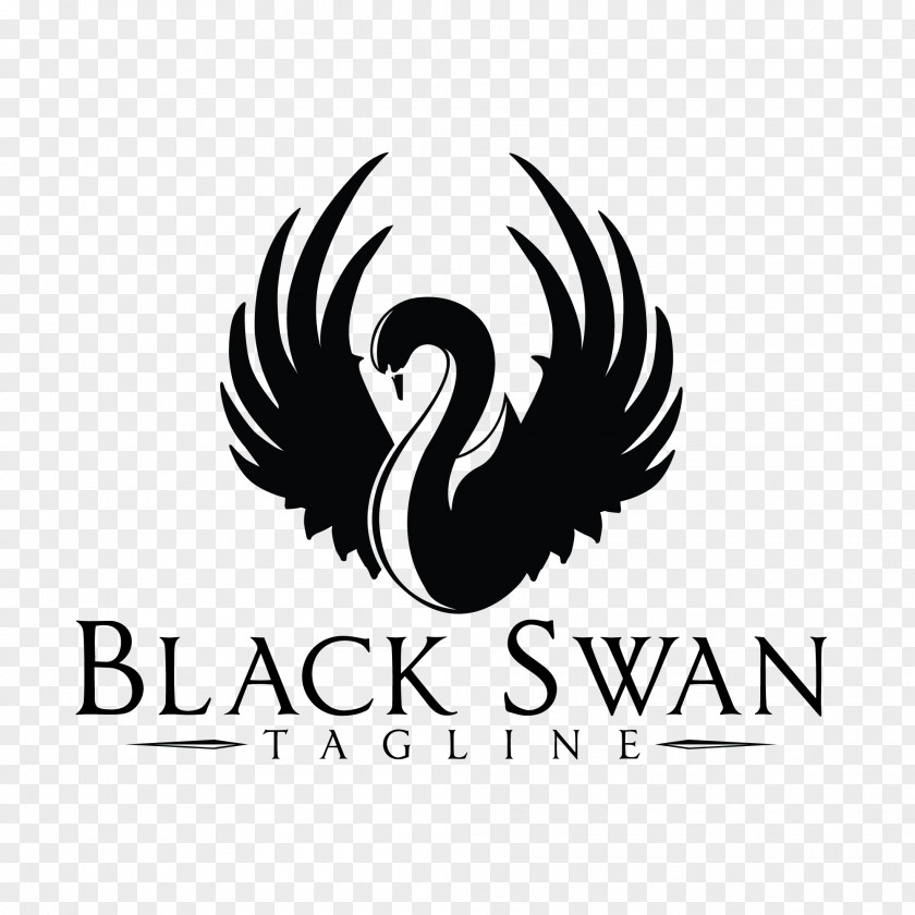 Swan Black Vapors Logo Clip Art PNG