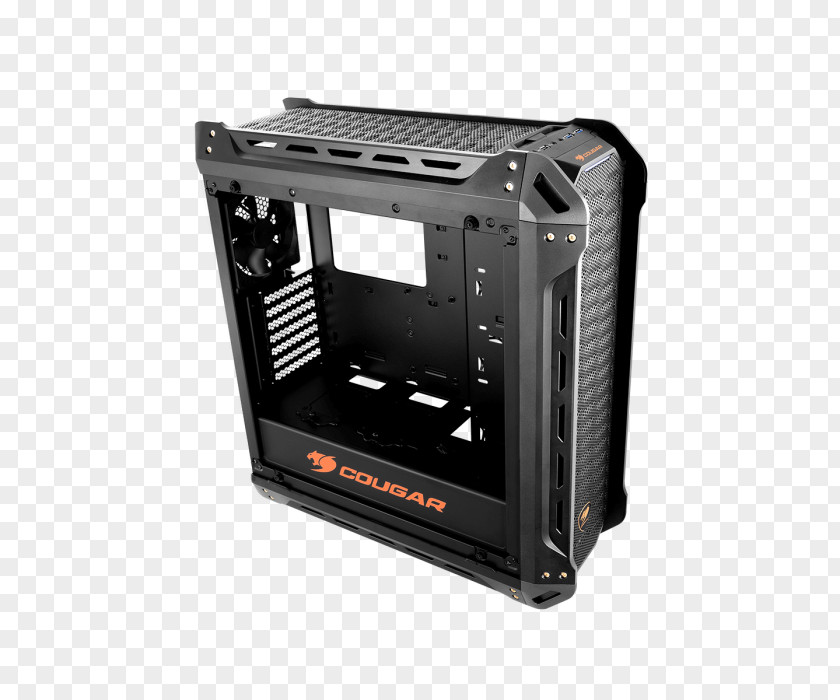 Transparent Cougar Computer Cases & Housings ATX Gaming Drive Bay Personal PNG