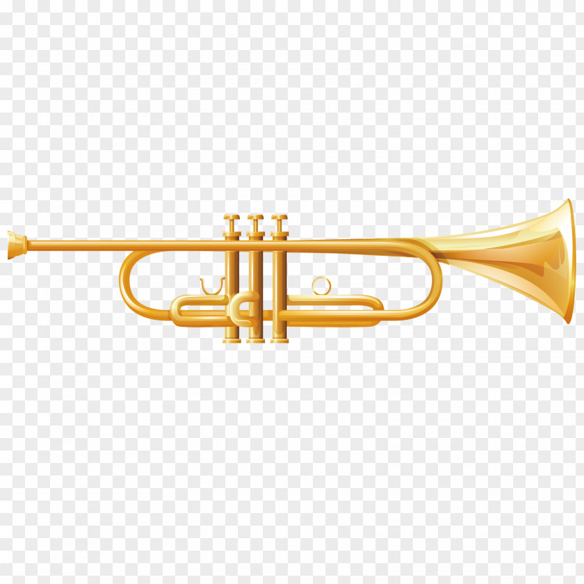 Vector Blowing Trumpet Musical Instrument Royalty-free Illustration PNG