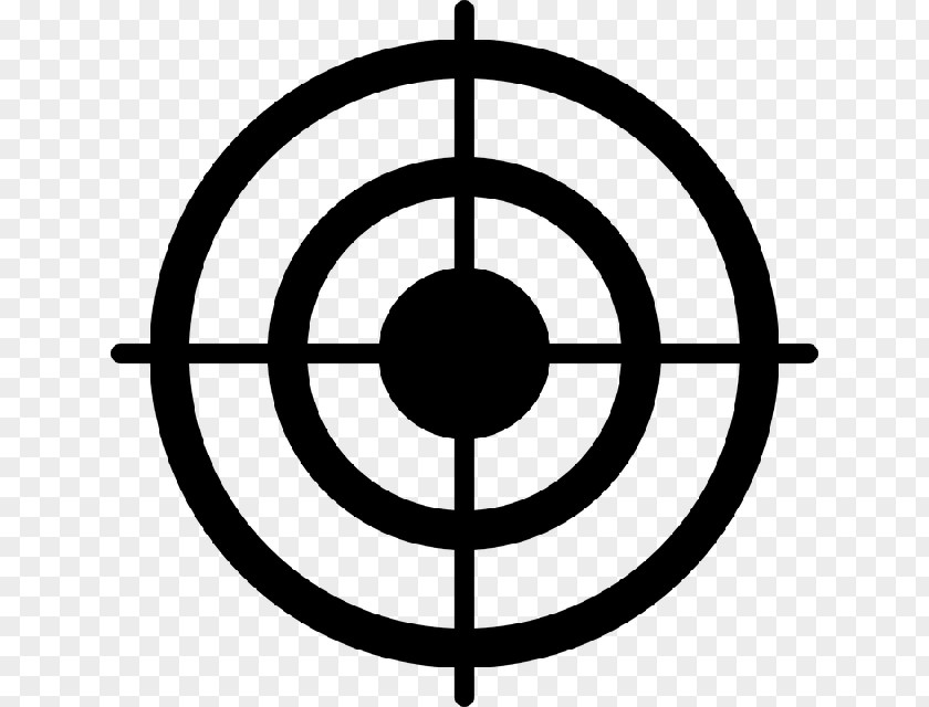 Bullseye Shooting Target Clip Art PNG