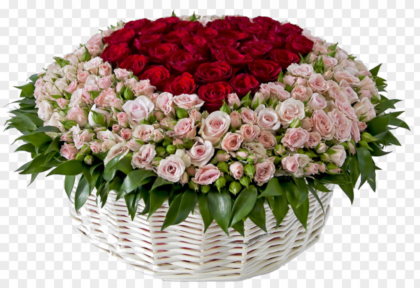 Flower Basket Bouquet Blue Rose Floristry PNG
