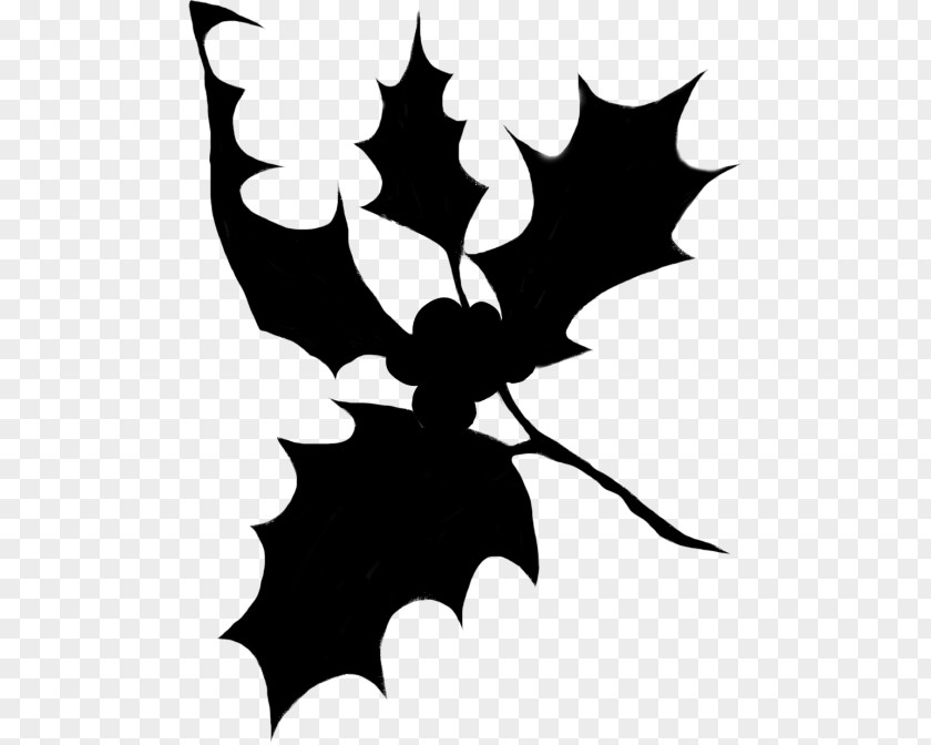 M Silhouette Maple Leaf Clip Art Black & White PNG