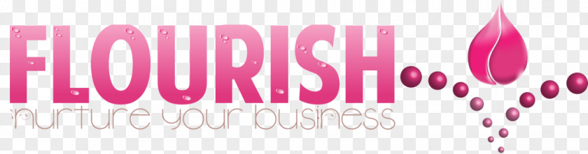 White Flourish Logo Brand Pink M Lip Font PNG
