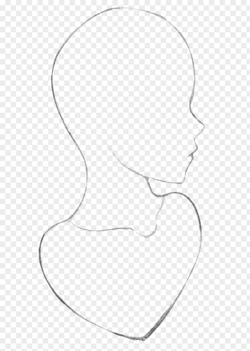 Side Profile Ear Jaw Mouth PNG