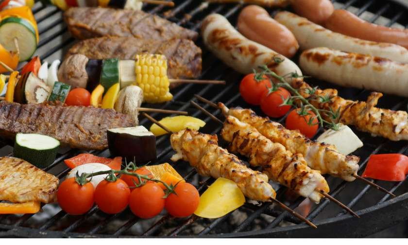 BBQ Barbecue Grill Shish Kebab Chicken Grilling Cooking PNG