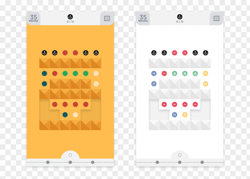 Deuteranopia Color Blindness Two Dots Game Graphic Design PNG