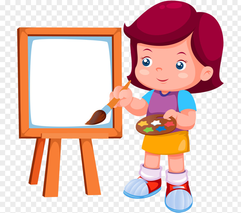 Easel Coloring Book Background PNG
