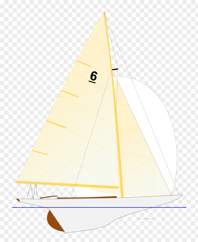 Sail Dinghy Sailing 6 Metre Yawl PNG