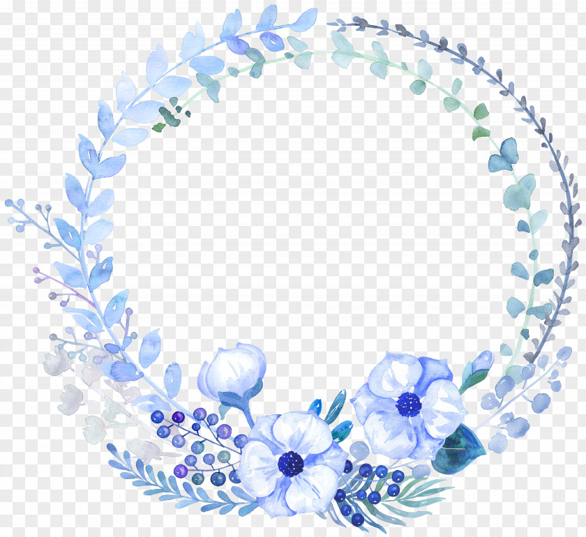 Watercolor Blue Flowers Flower Painting Clip Art PNG