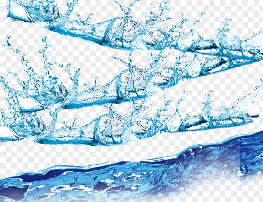 A Variety Of Water Splashing PNG