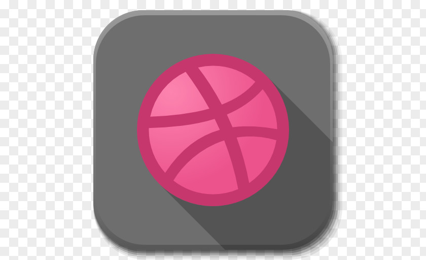 Apps Dribble B Pink Symbol Magenta PNG