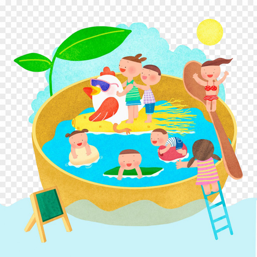 Bowl Of Children Drawing Photography Illustration PNG