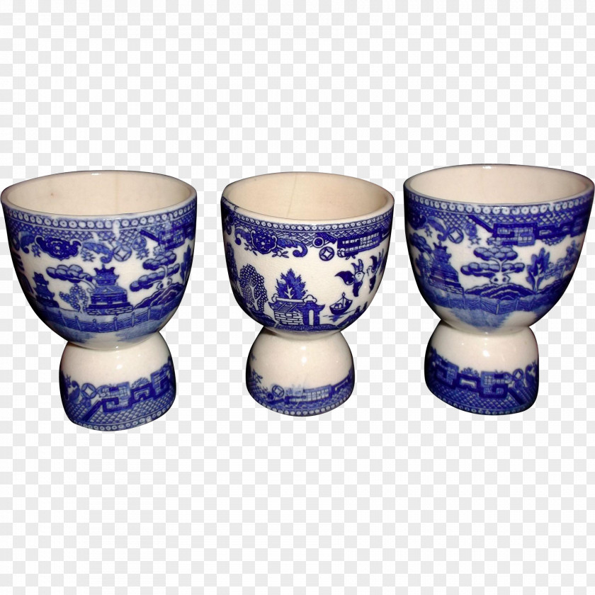 Glass Ceramic Blue And White Pottery Cobalt PNG