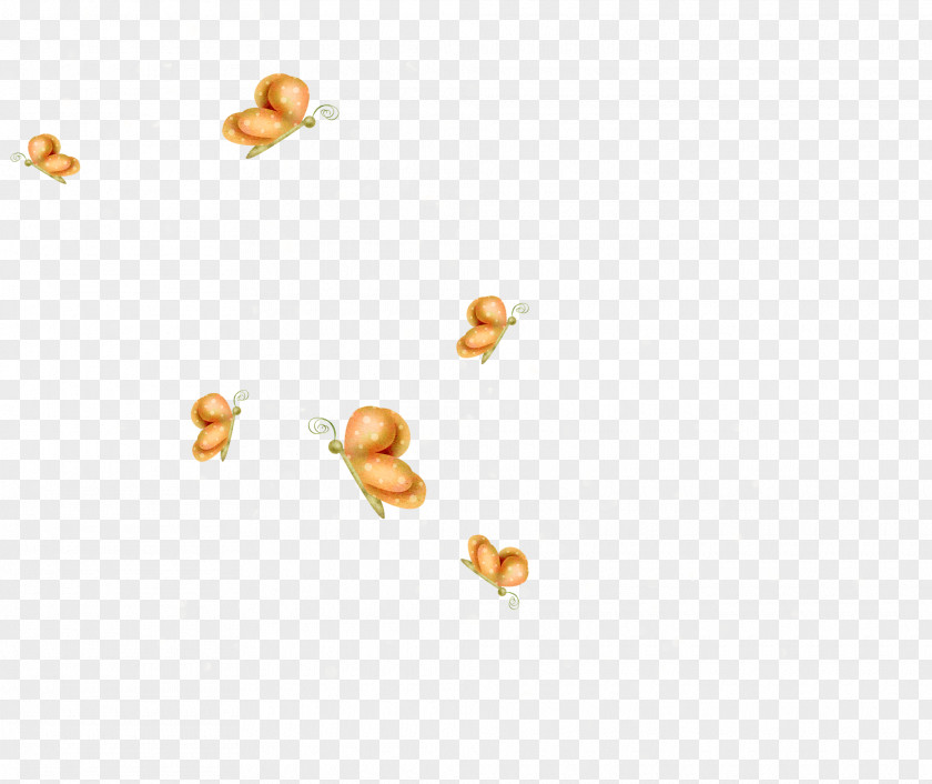 Golden Butterfly Animation PNG