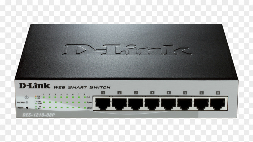 Hewlett-packard Power Over Ethernet Network Switch Fast D-Link DES 1210 PNG