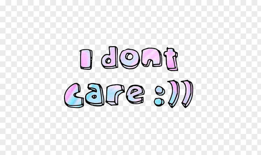 Booking Drawing Sticker Quotation I Don't Care PNG