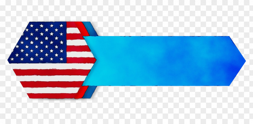 Flag Of The United States Electric Blue Rectangle PNG