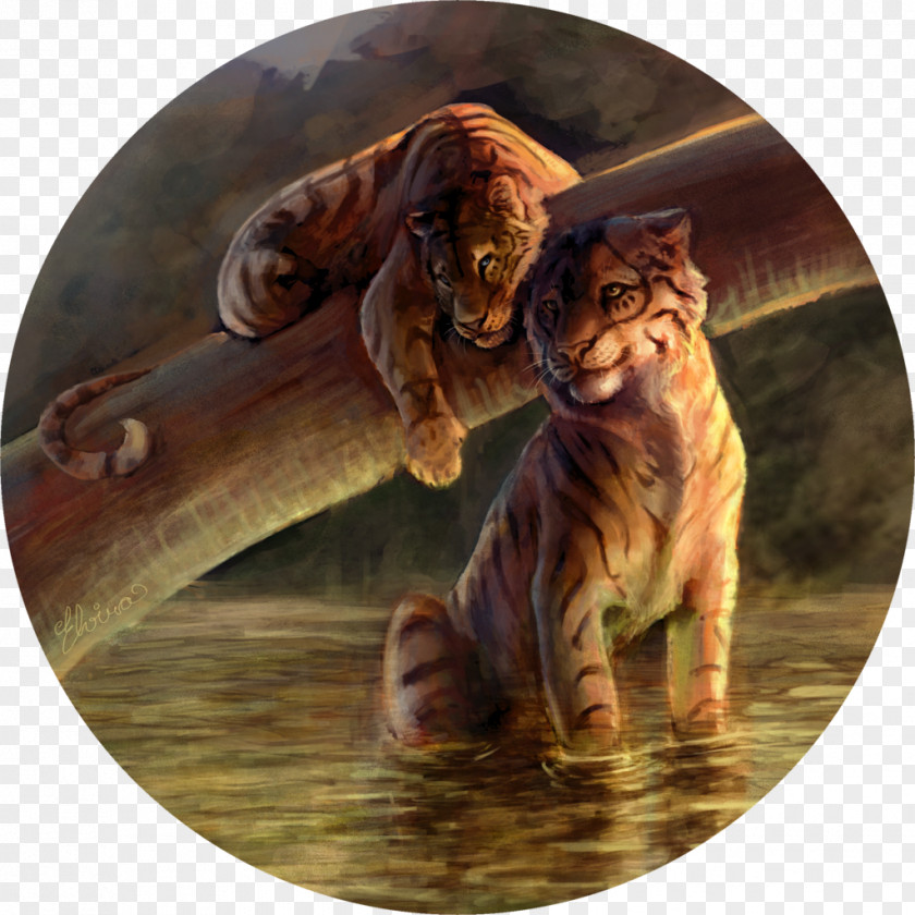 Tiger Big Cat Roar Terrestrial Animal PNG