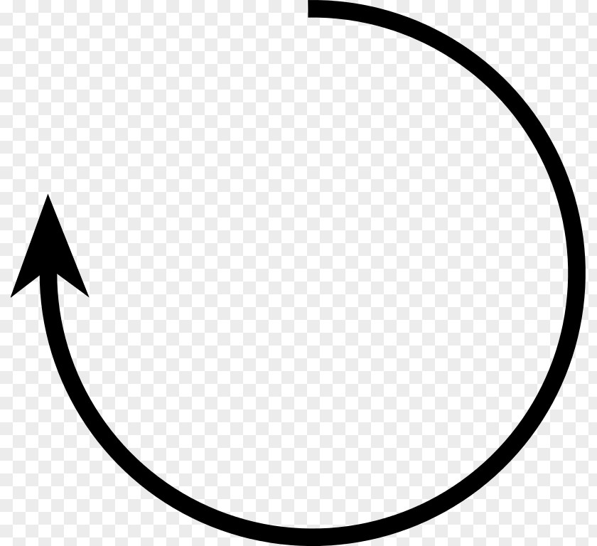 Arrow Clockwise Turn Circle Drehrichtung PNG