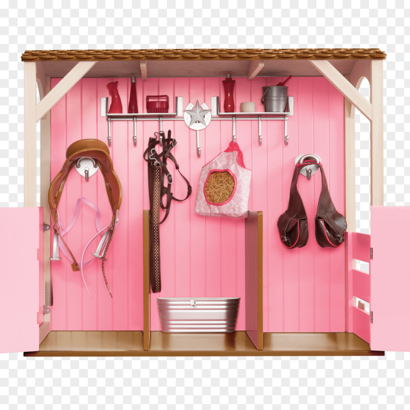 Doll Stable American Paint Horse Equestrian Saddle PNG
