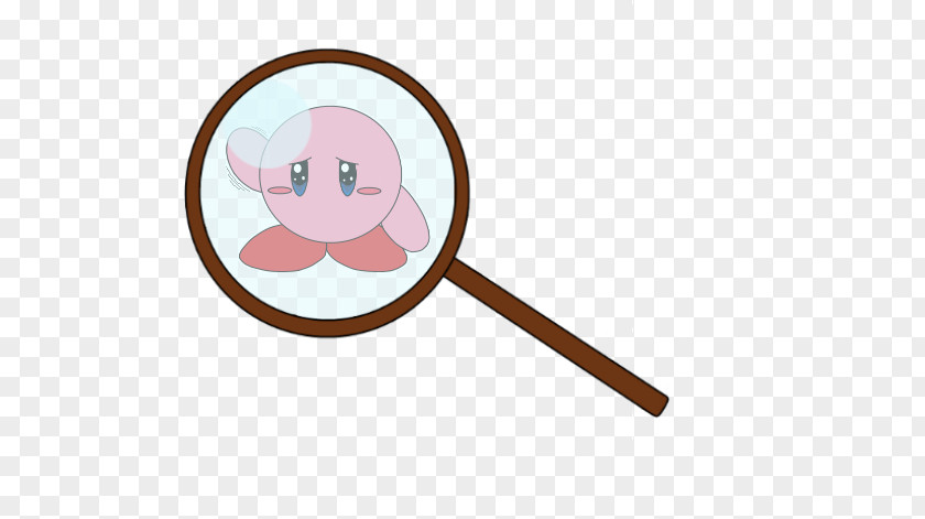 Kirby The Amazing Mirror Magnifying Glass Character Clip Art PNG