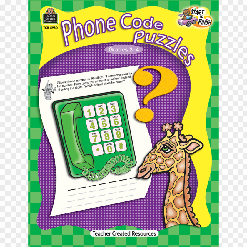 Toy Portable Electronic Game Phone Code Puzzles (Gr. 3-4) PNG