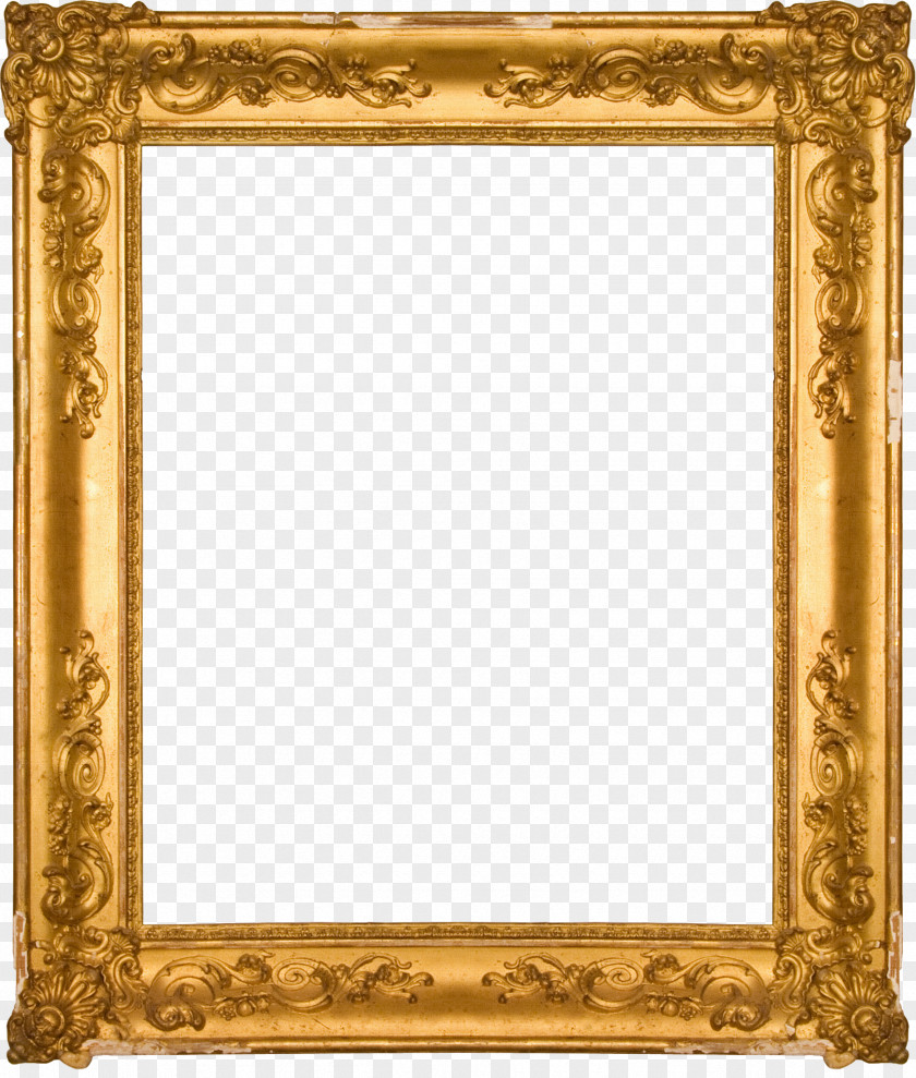 Antique Picture Frames Gold Stock Photography Ornament PNG