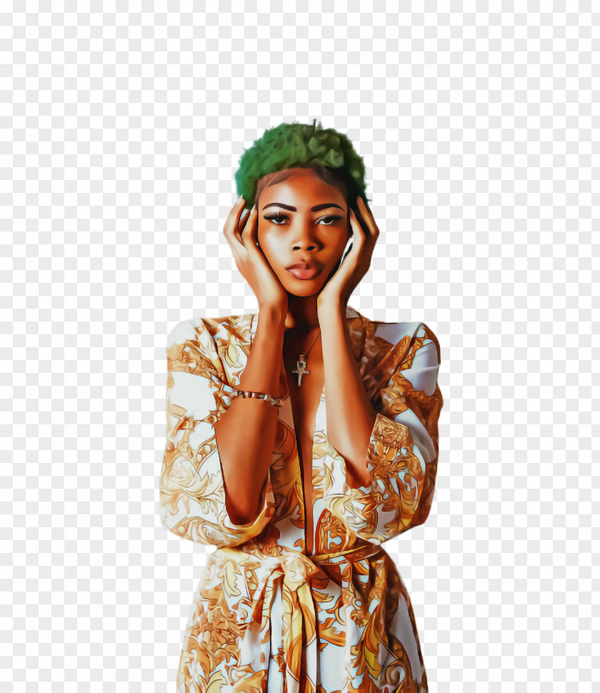 Costume Hippie Orange PNG