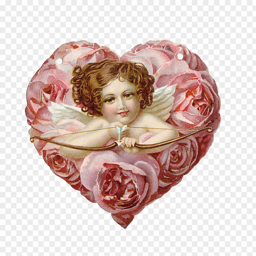 Cupid Painted Vinegar Valentines Vintage Clothing Ansichtkaart Day Greeting Card PNG