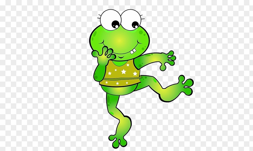 Dancing Frog Cartoon Cuteness PNG