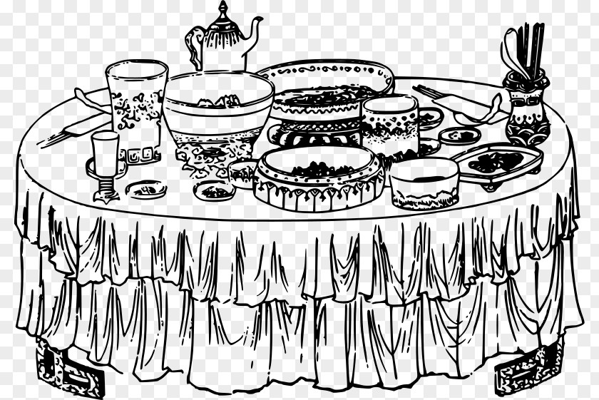 Eat Cake Buffet Table Matbord Clip Art PNG