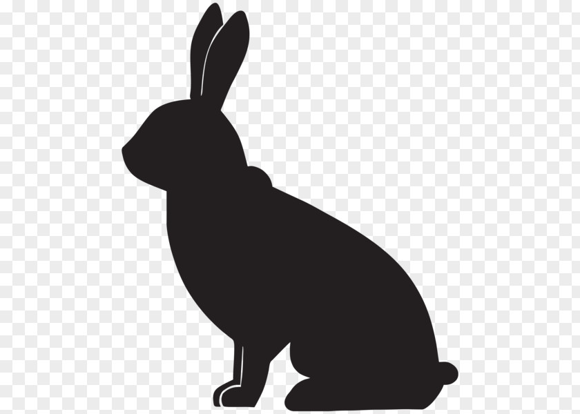 Mid Autumn Rabbit Domestic Silhouette Black And White Clip Art PNG