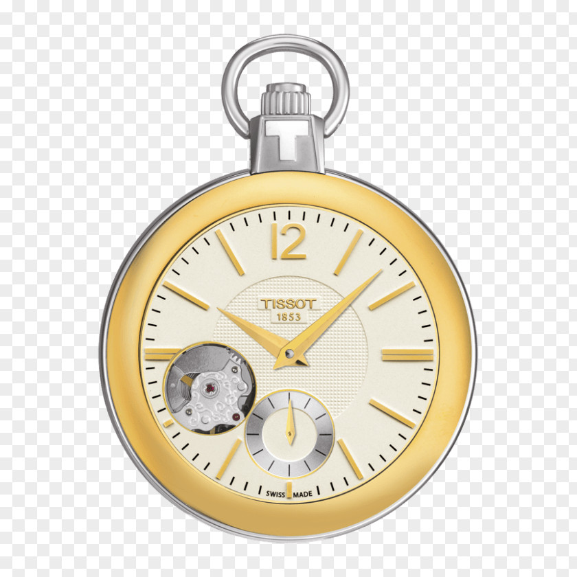 Seiko Pocket Watch Tissot Skeleton Clock PNG