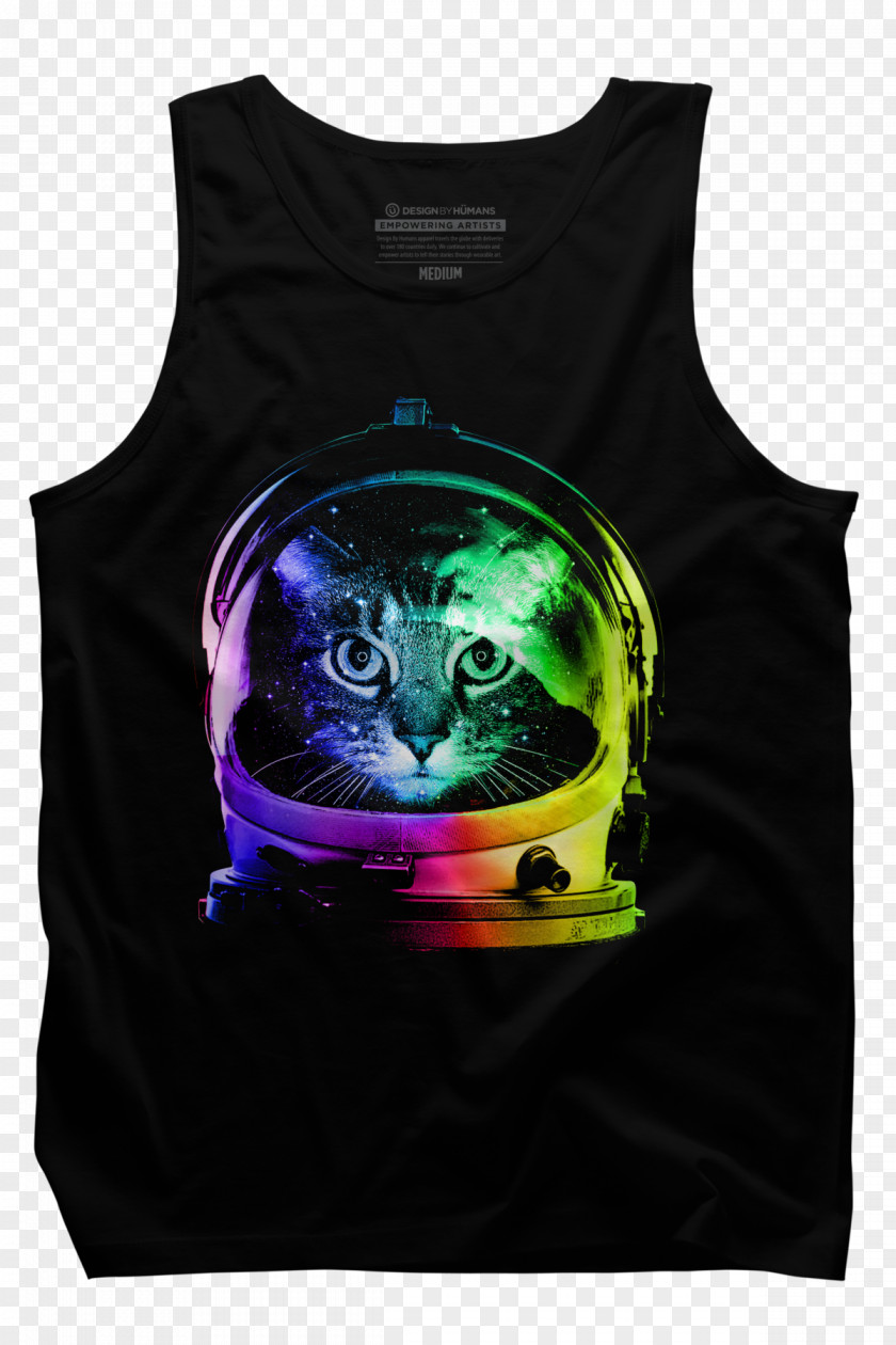 T-shirt Cat Kitten Astronaut Outer Space PNG