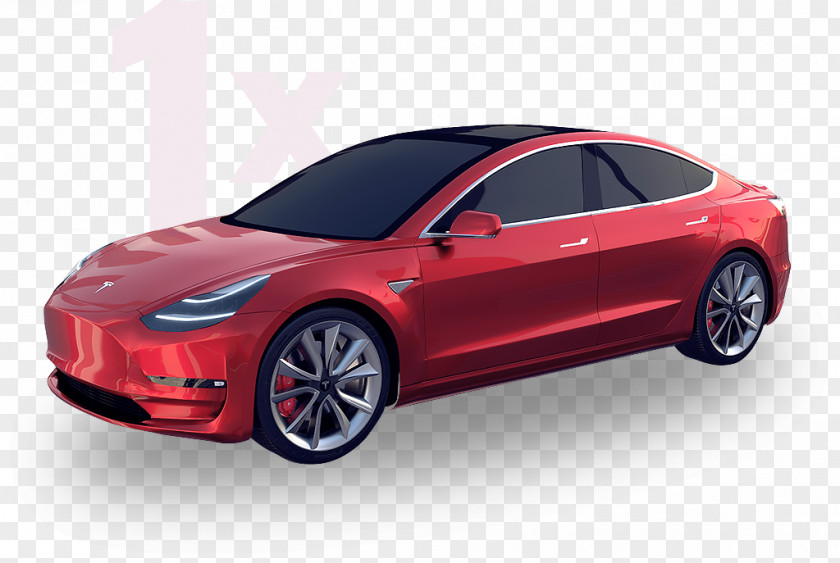 Car Tesla Model S Mid-size Compact Sports PNG