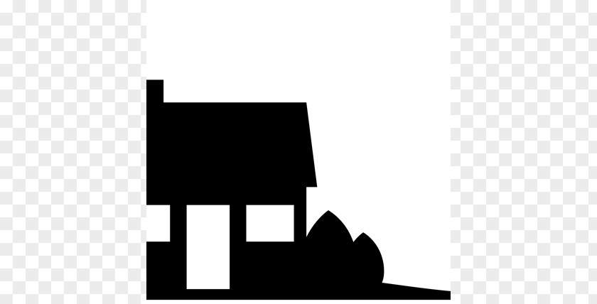 Silhouette House Clip Art PNG