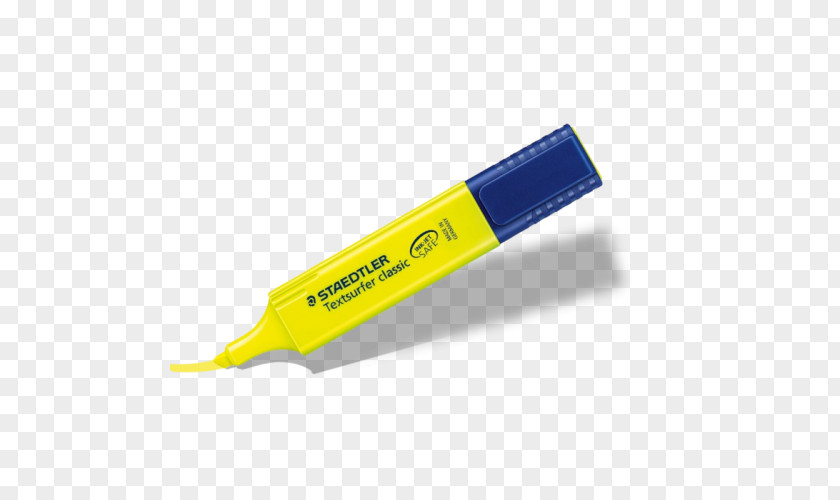 Water And Ink Rockery Yellow Paper Highlighter Staedtler Marker Pen PNG