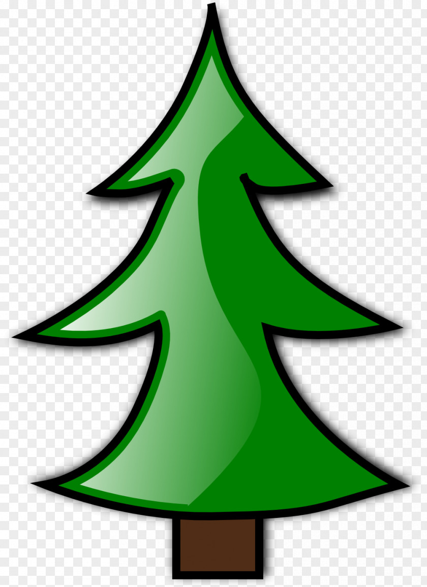 Xmas Art Christmas Tree Cartoon Clip PNG