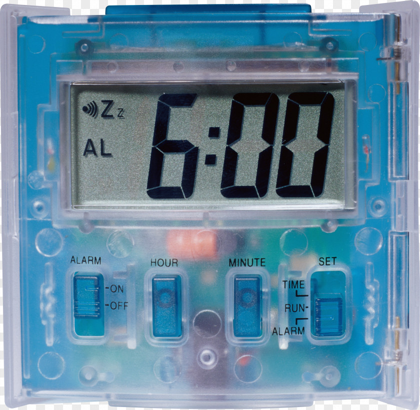 Alarm Clock Radio Digital Atomic PNG