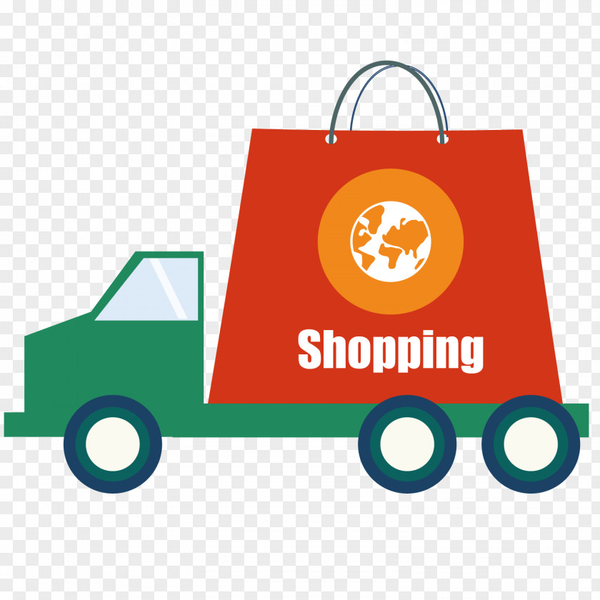 Creative Shopping Logo Bag Illustration PNG