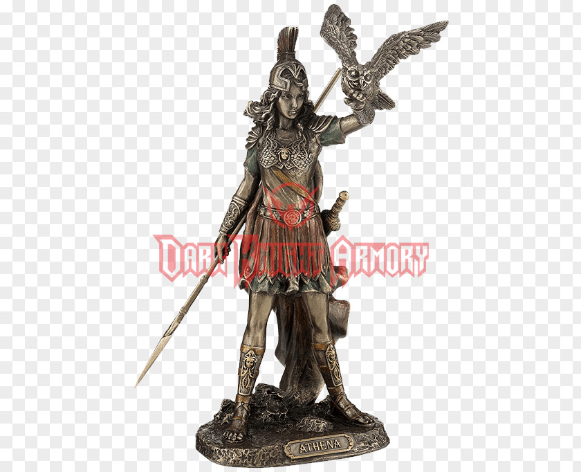 Goddess Of Wisdom Athena Parthenos Bronze Sculpture Statue PNG