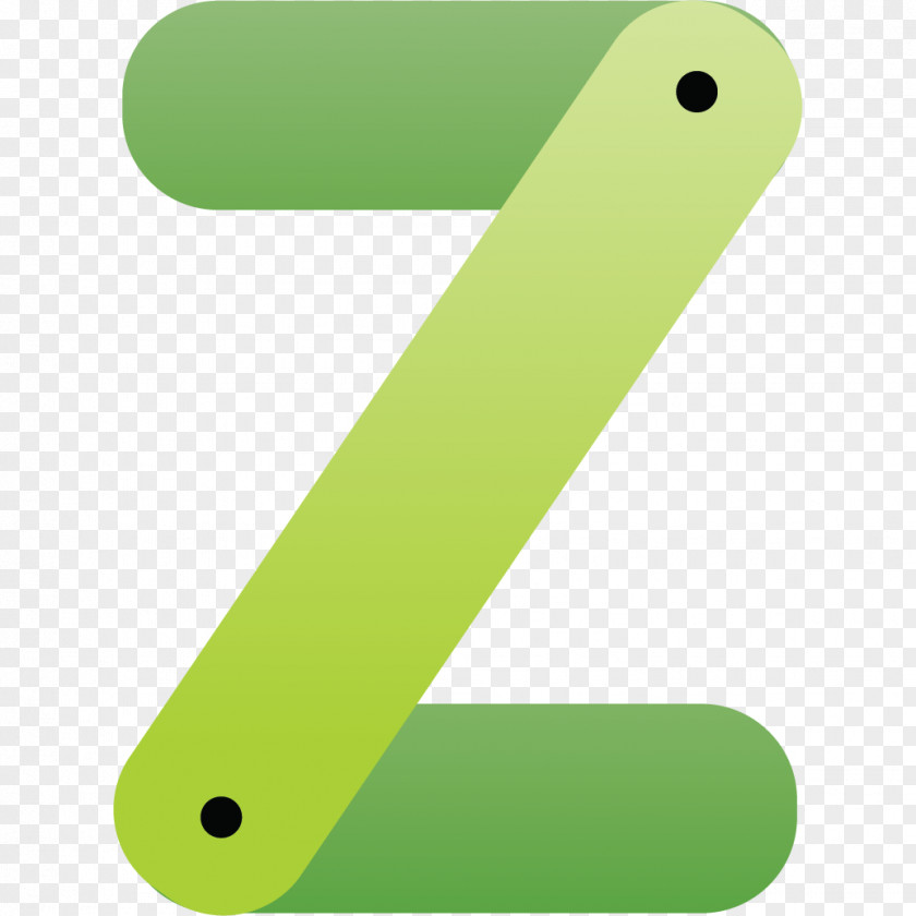 Green Letter Z Typeface PNG