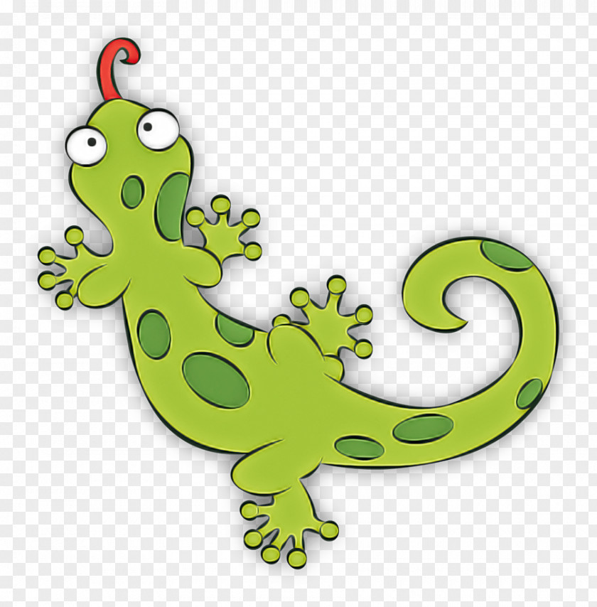 Lizard Green Gecko Cartoon Reptile PNG