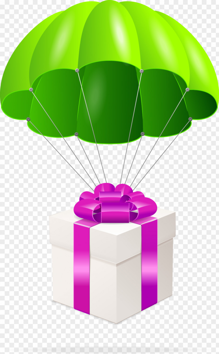 Parachute Gift Christmas PNG