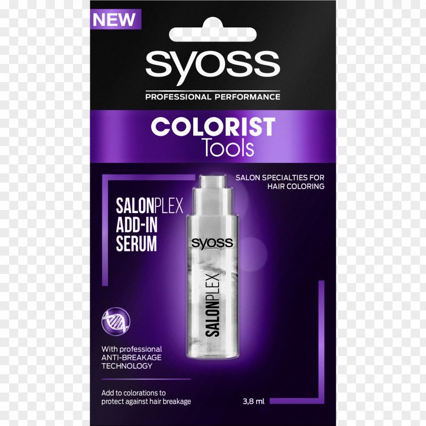 Syoss Logo Cosmetics Colorist Serum Product Sodium PNG