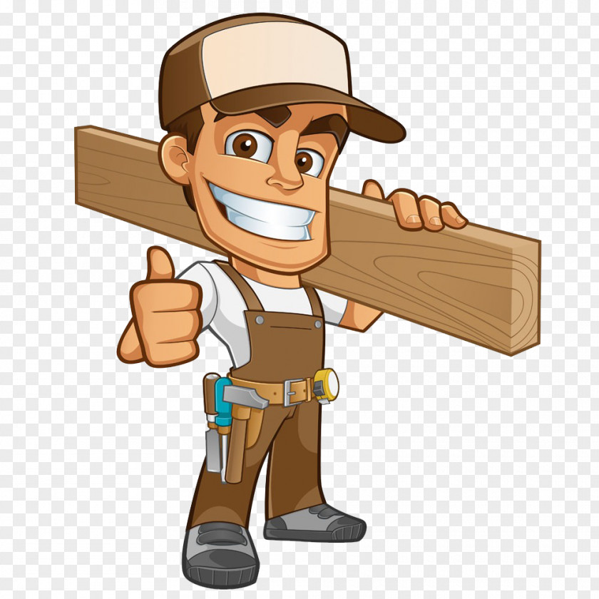 A Man Carrying Wood Carpenter Joiner Clip Art PNG