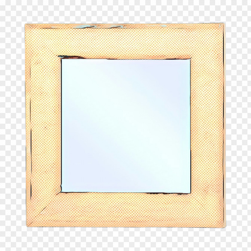 Beige Picture Frame Pop Art Retro Vintage PNG