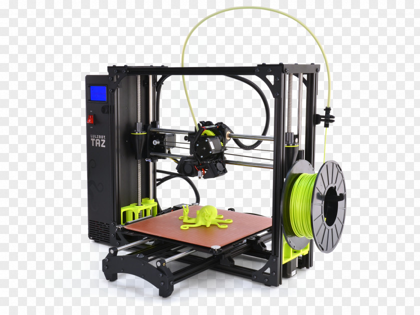 Half Turn Aleph Objects 3D Printing Cura Printer PNG