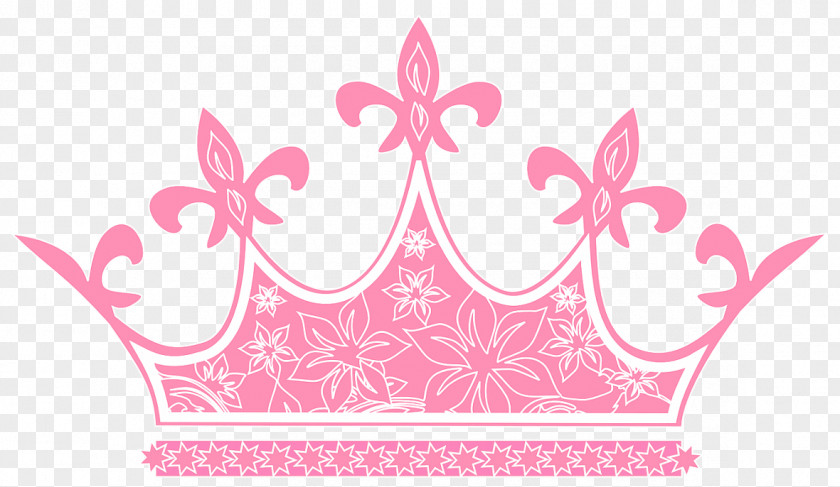 Pretty Pink Crown Infant Boy Clip Art PNG